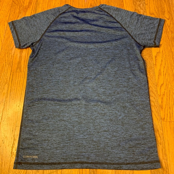 Nike Dri-FIT CLIMACOOL Heather Grey/Blue Performance T-Shirt (M) - Picture 3 of 7